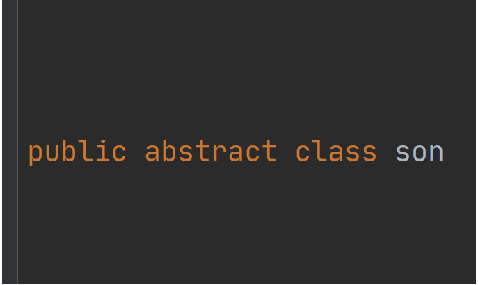 abstract & Java关键字